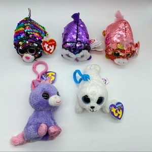 TY Beanie Boos Collection Keychains & Teeny Tys